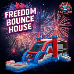 Freedom Bounce House with Slide (Water or Dry)