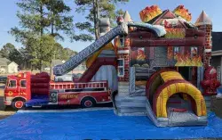 temp img 1 jpeg 961402918 Fire Truck Bounce House with Slide (Water or Dry)