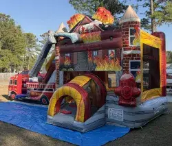 temp img 2 jpeg 264819414 Fire Truck Bounce House with Slide (Water or Dry)