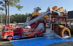 temp img 3 jpeg 138018405 Fire Truck Bounce House with Slide (Water or Dry)